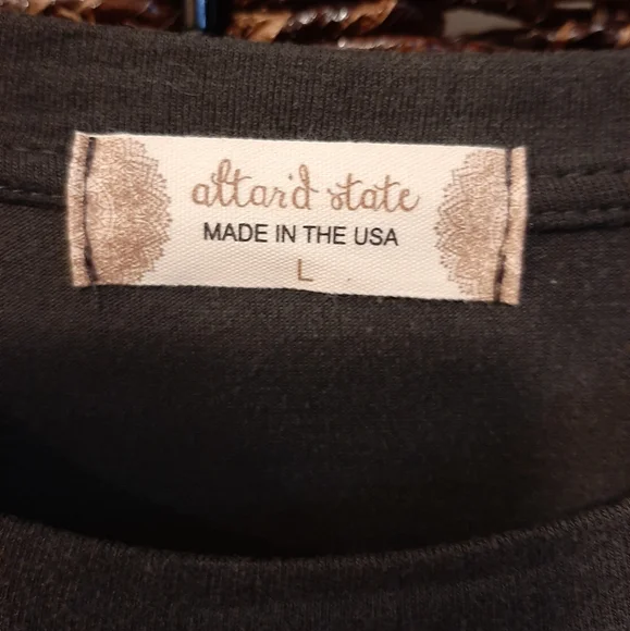 NWT Altar'd State Size Large Nashville Boyfriend Tee Shirt Grey Graphic Music - Picture 6 of 8